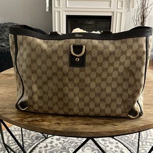 Gucci Abbey Crystal large tote